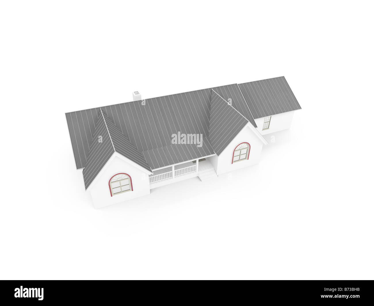 isolated house on a white background Stock Photo - Alamy