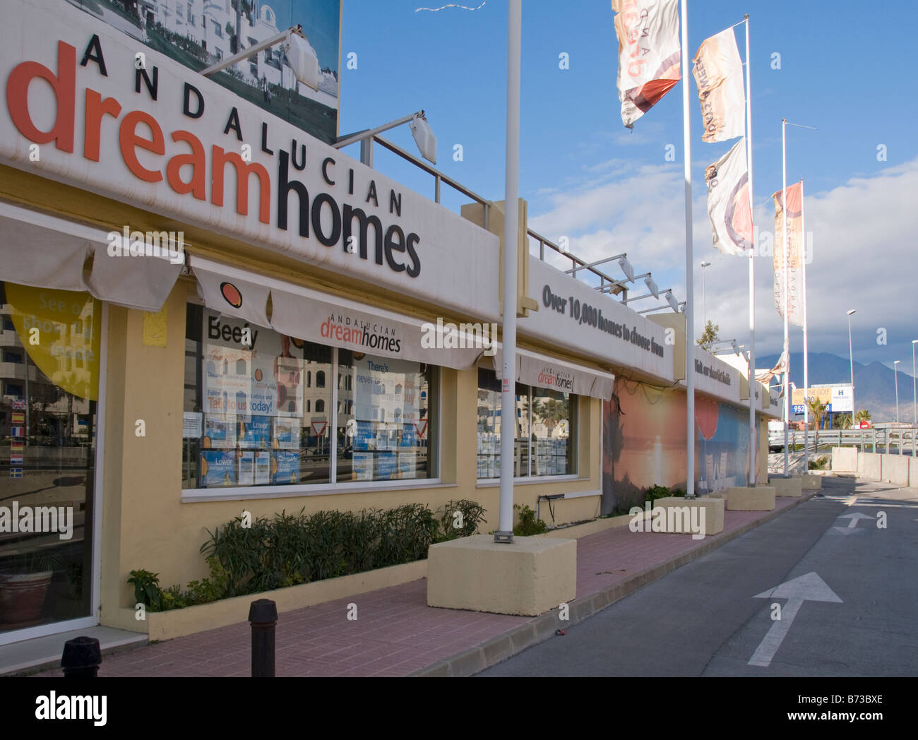 Estate agent on Costa del sol, Andalucia, Spain Stock Photo Alamy