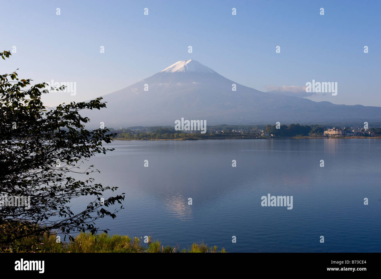 Mount Fuji seen from Lake Kawaguchi in Japan Stock Photo - Alamy