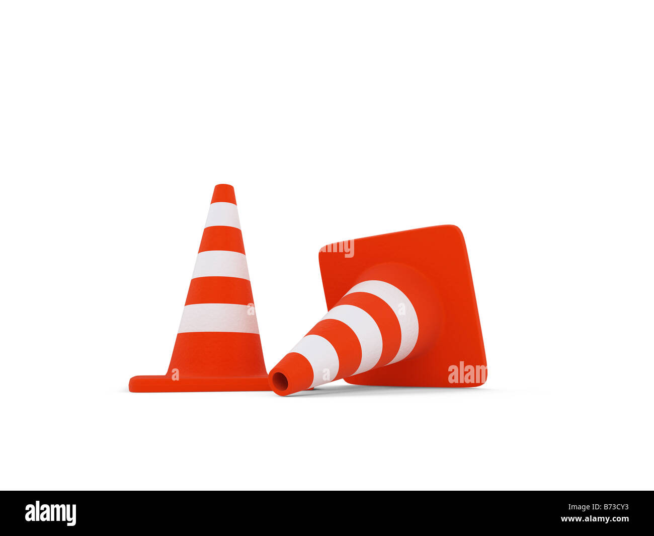 isolated traffic sign on a white background Stock Photo - Alamy