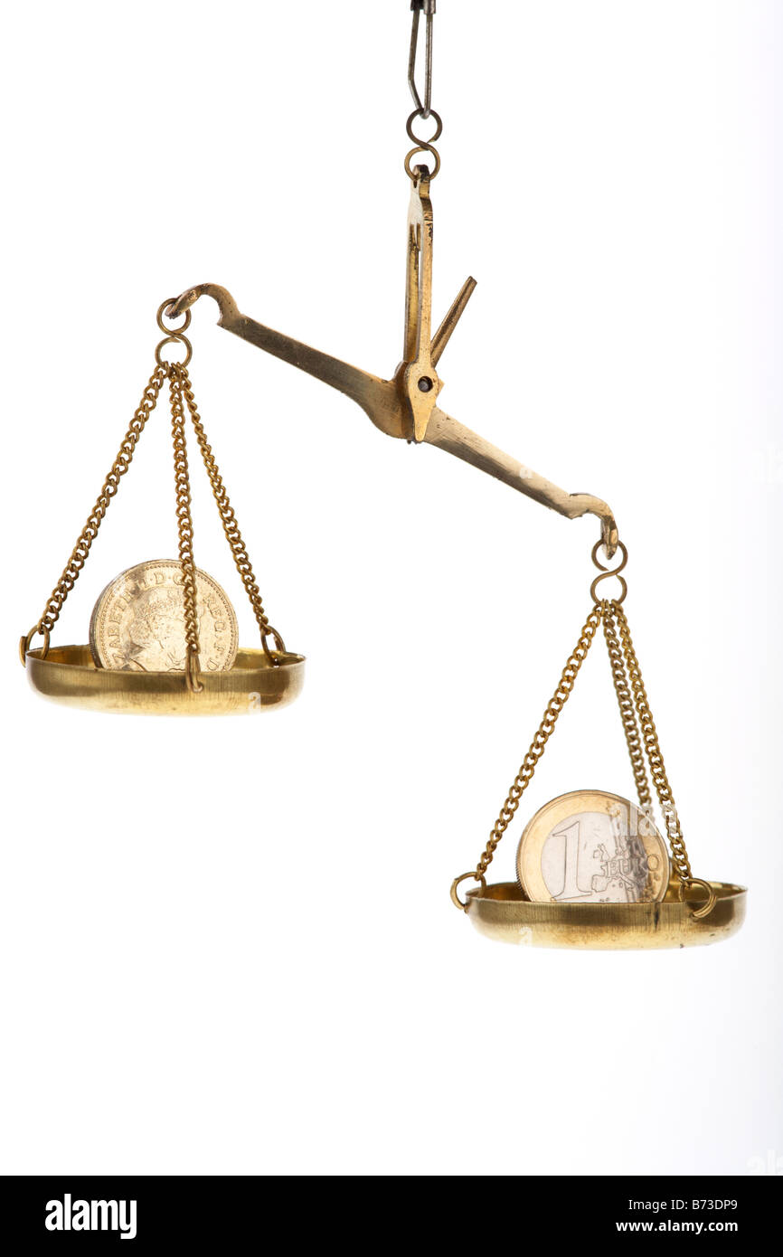 Balance scales with coins hi-res stock photography and images - Alamy