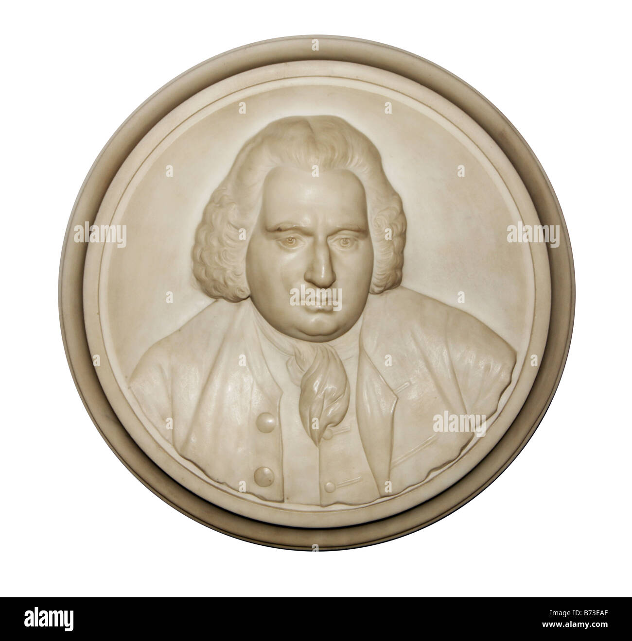 Bust of Erasmus Darwin MD  in Lichfield Cathedral Grandfather of Charles Darwin Stock Photo