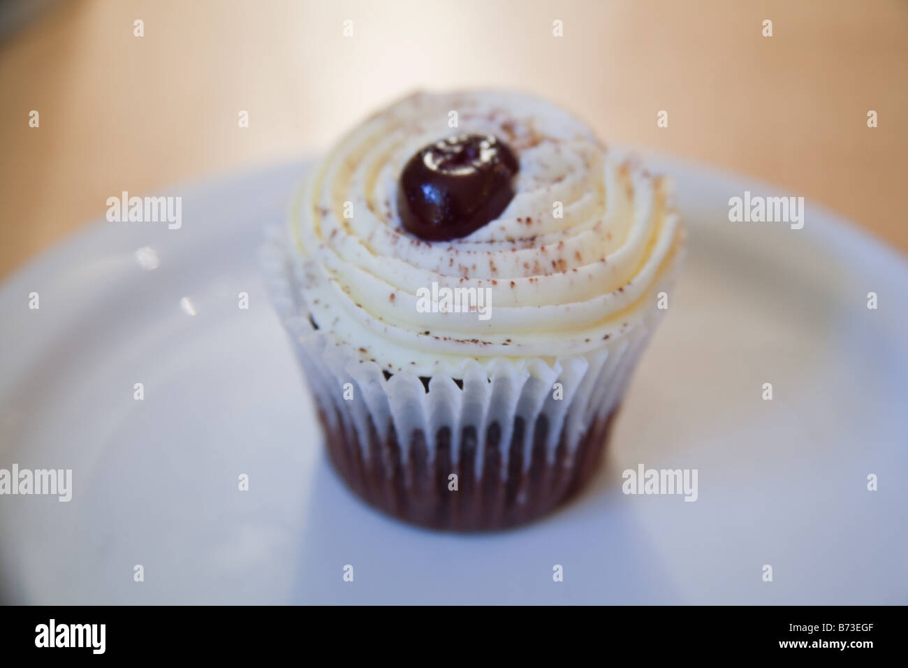 Black Forest Gateau Cup Cake London England Stock Photo Alamy Black Forest Gateau Cup Cake London England Stock Photo Alamy