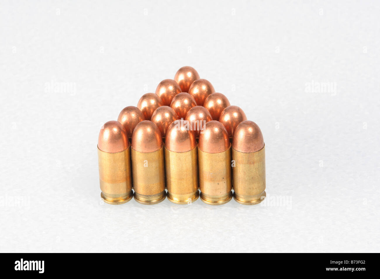 Bullets in a triangle shape Stock Photo