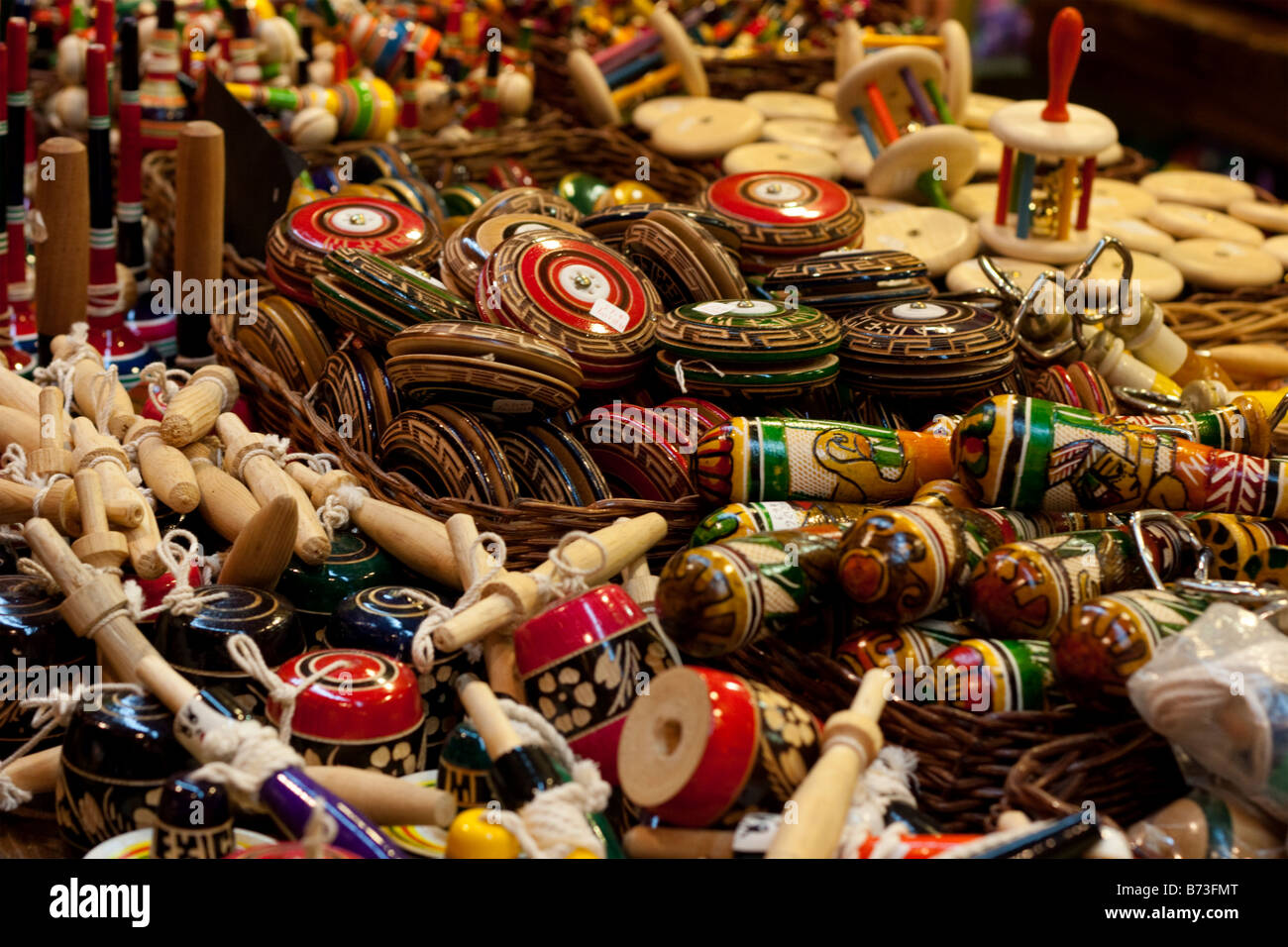 Souveniers in Playa Del Carmen Mexico Stock Photo