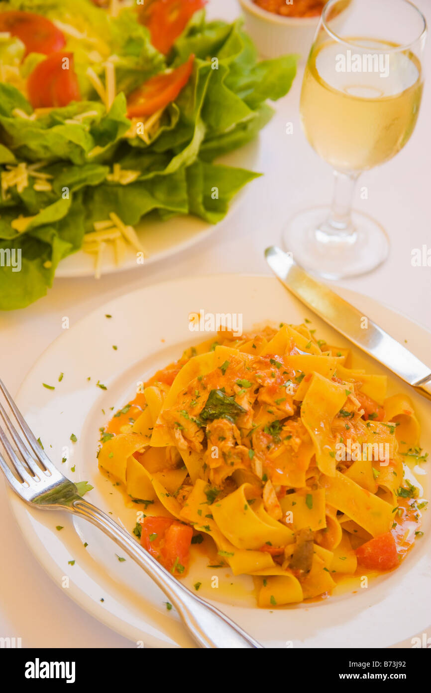 papardelle alla Contadina with a butter lettuce head salad Via Vai ...