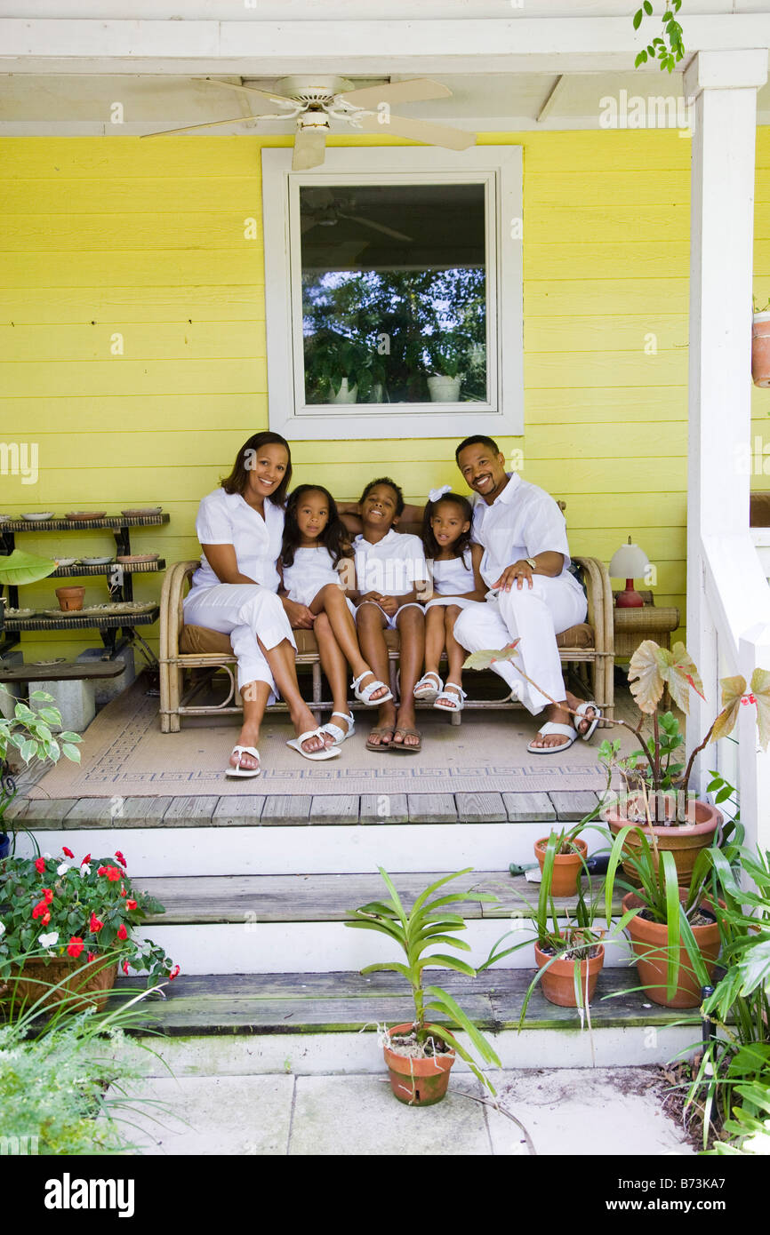 Family Sitting On Front Porch High Resolution Stock Photography and Images Alamy
