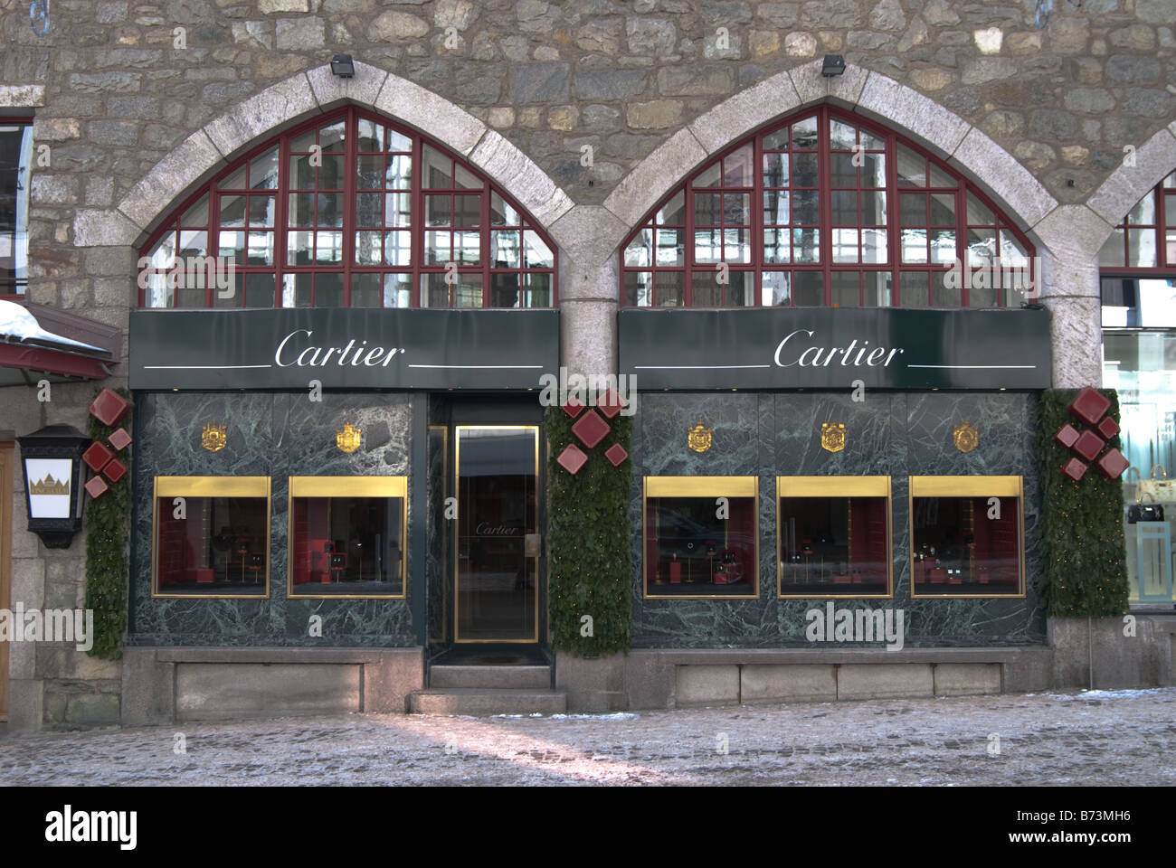 The Cartier shop in St Moritz Switzerland Stock Photo
