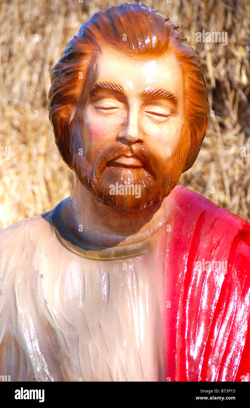 Ceramic statue of Jesus Stock Photo Alamy
