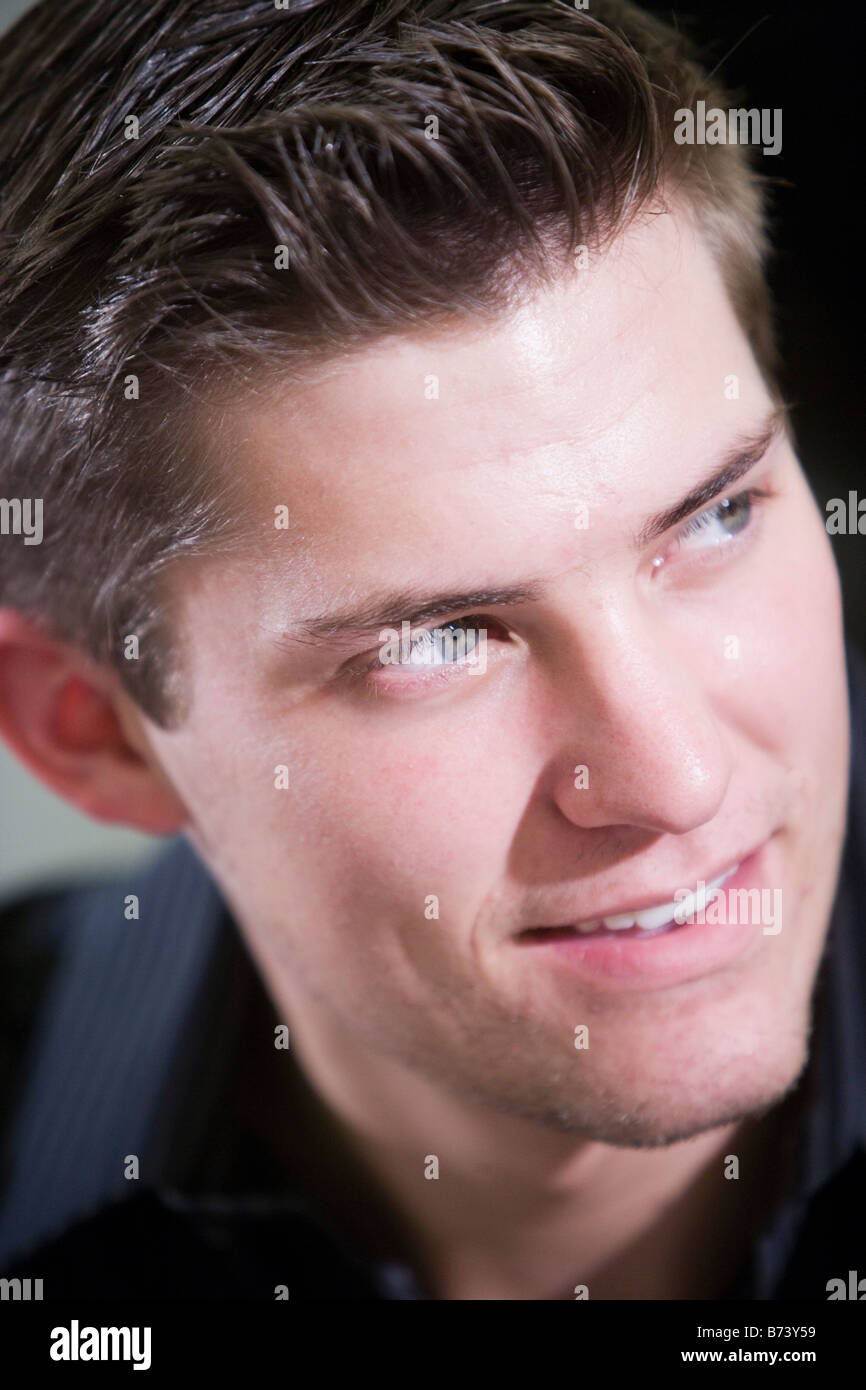 Young man headshot face confident hi-res stock photography and images ...