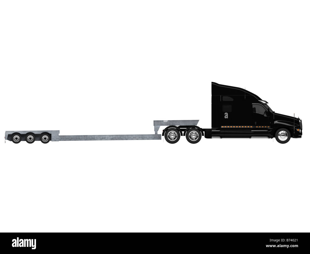 isolated car carrier truck over white Stock Photo Alamy