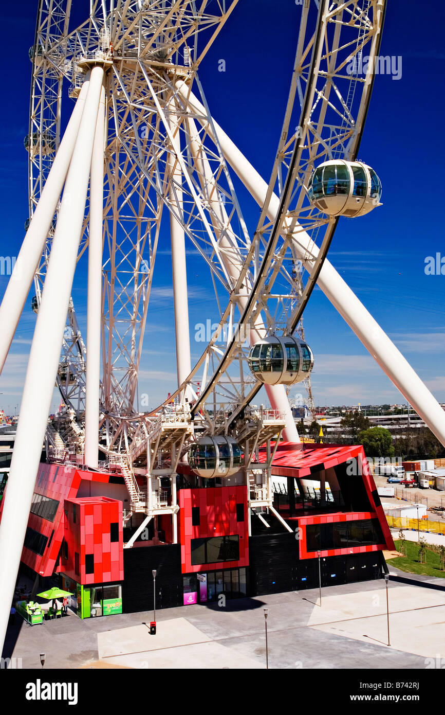 Melbourne Attractions / "The Southern Star Observation Wheel" Melbourne Victoria Australia Stock