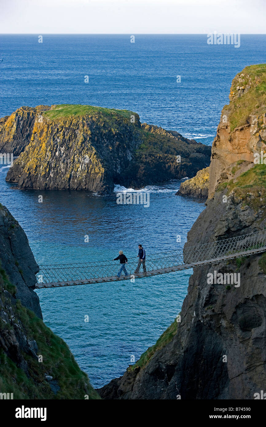 Ni Rope Bridge Carrick rede rope bridge co hi-res stock photography and images - Alamy