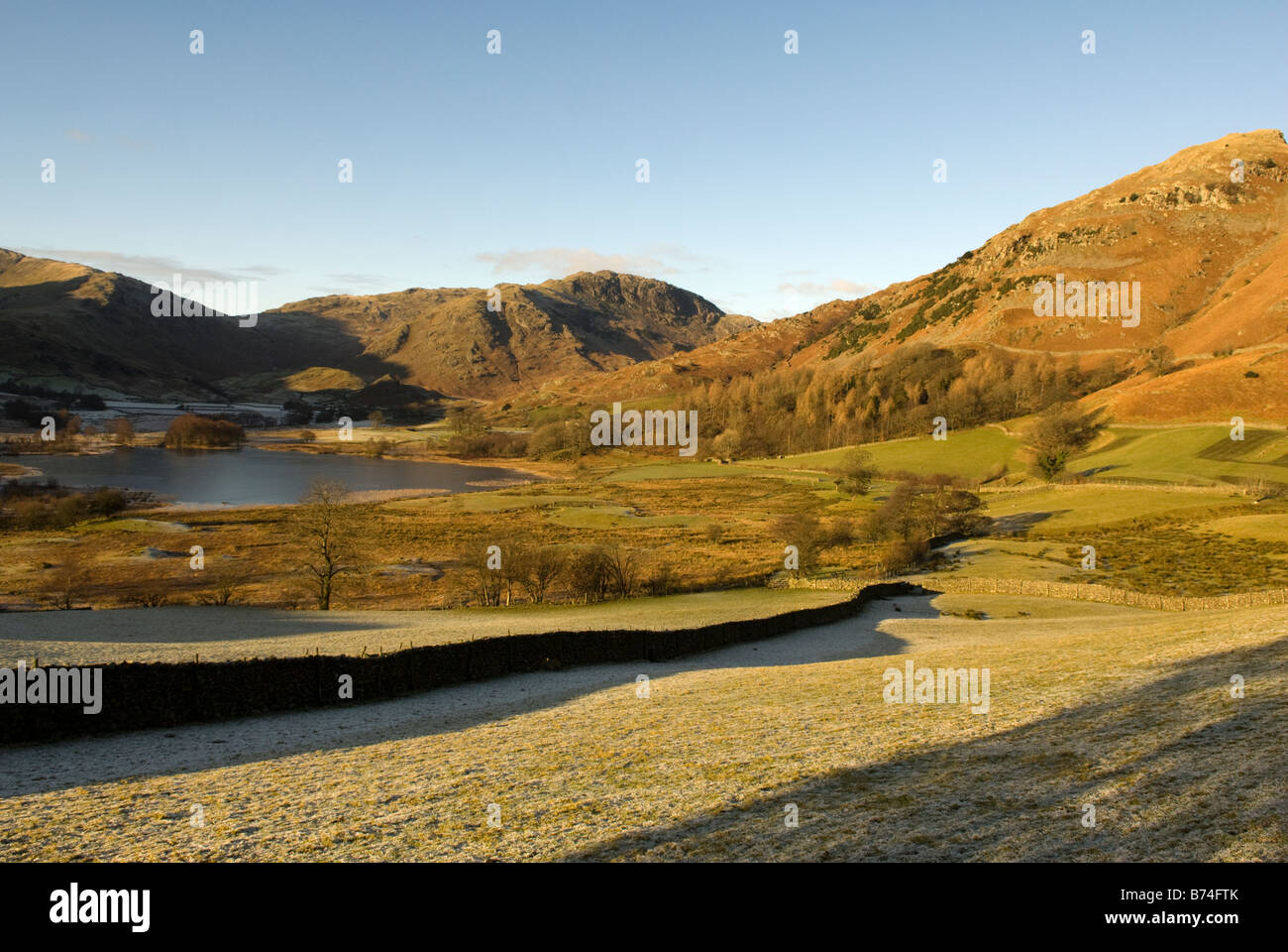 Little Langdale Tarn, The Lake District National Park, Cumbria, England Stock Photo