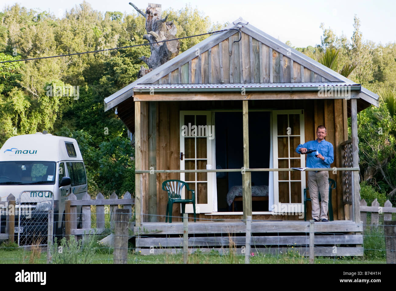 New Zealand, North Island, Napier, Cottage at farm Stock Photo Alamy