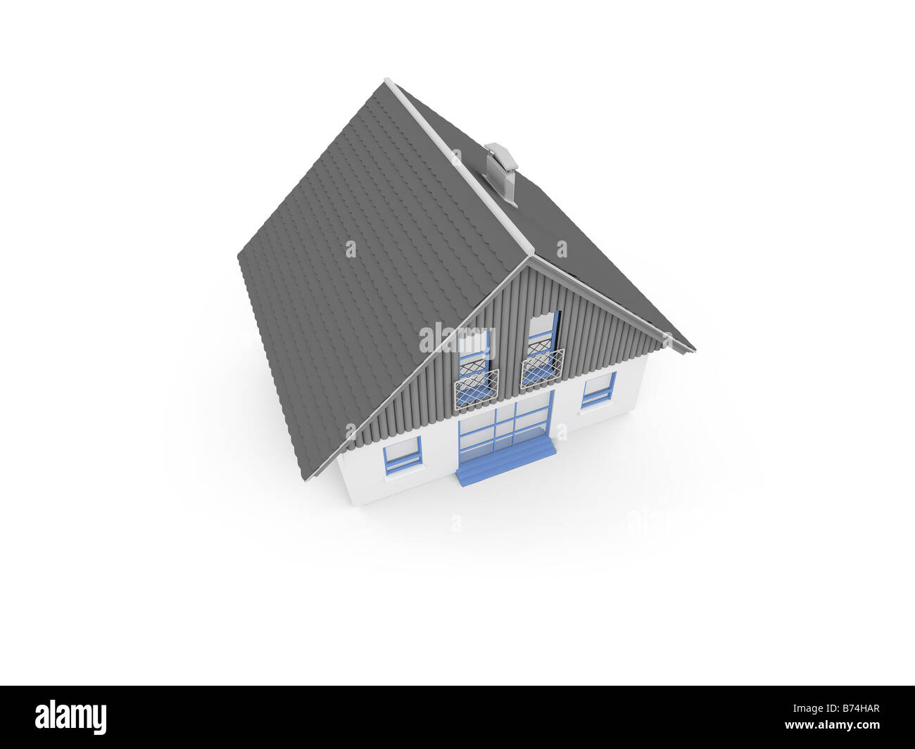 isolated house on a white background Stock Photo - Alamy