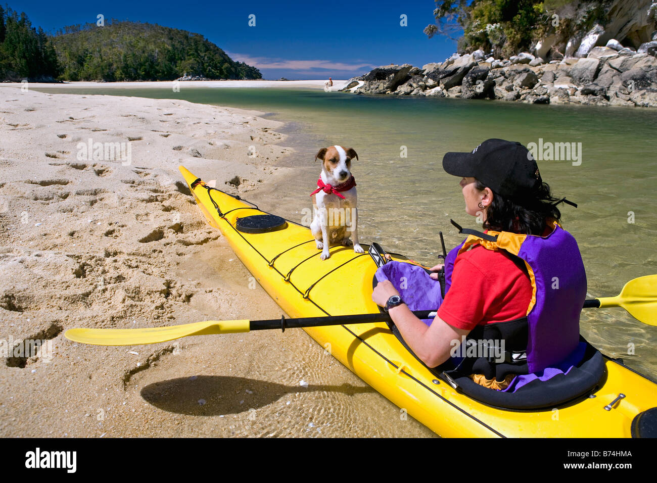 New Zealand, South Island, Abel Tasman National Park. Kayaking in