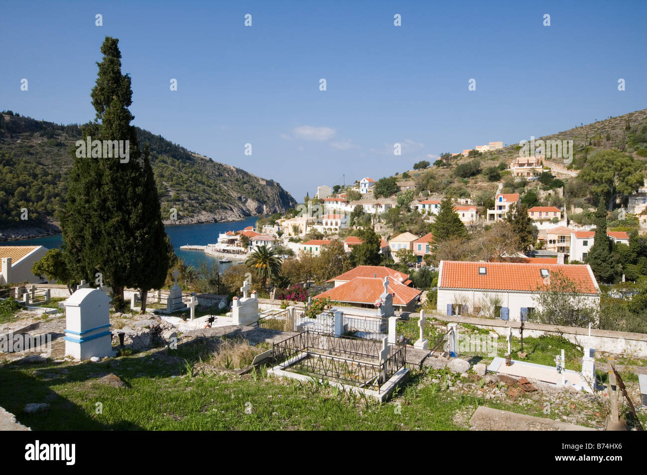 Assos, Kefalonia. Greece, Europe Stock Photo