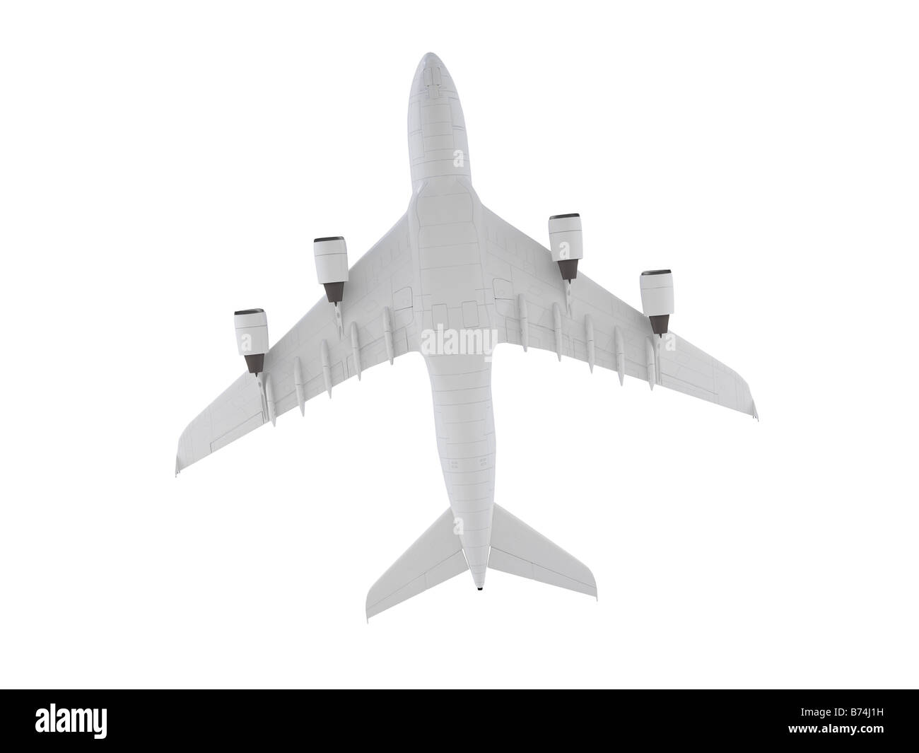 isolated big airplane on a white background Stock Photo - Alamy