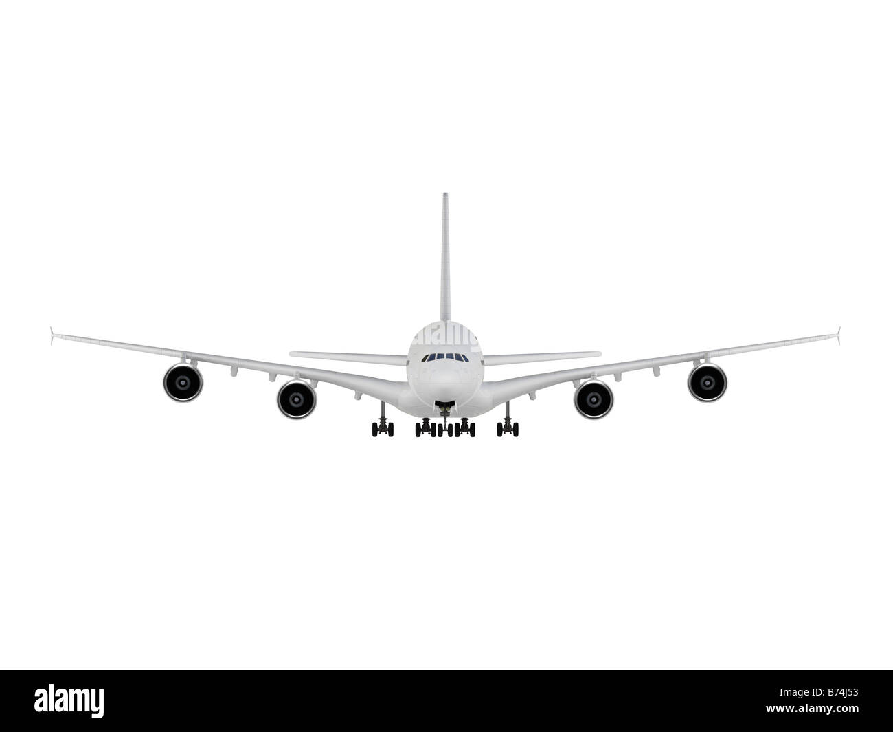 isolated big airplane on a white background Stock Photo - Alamy