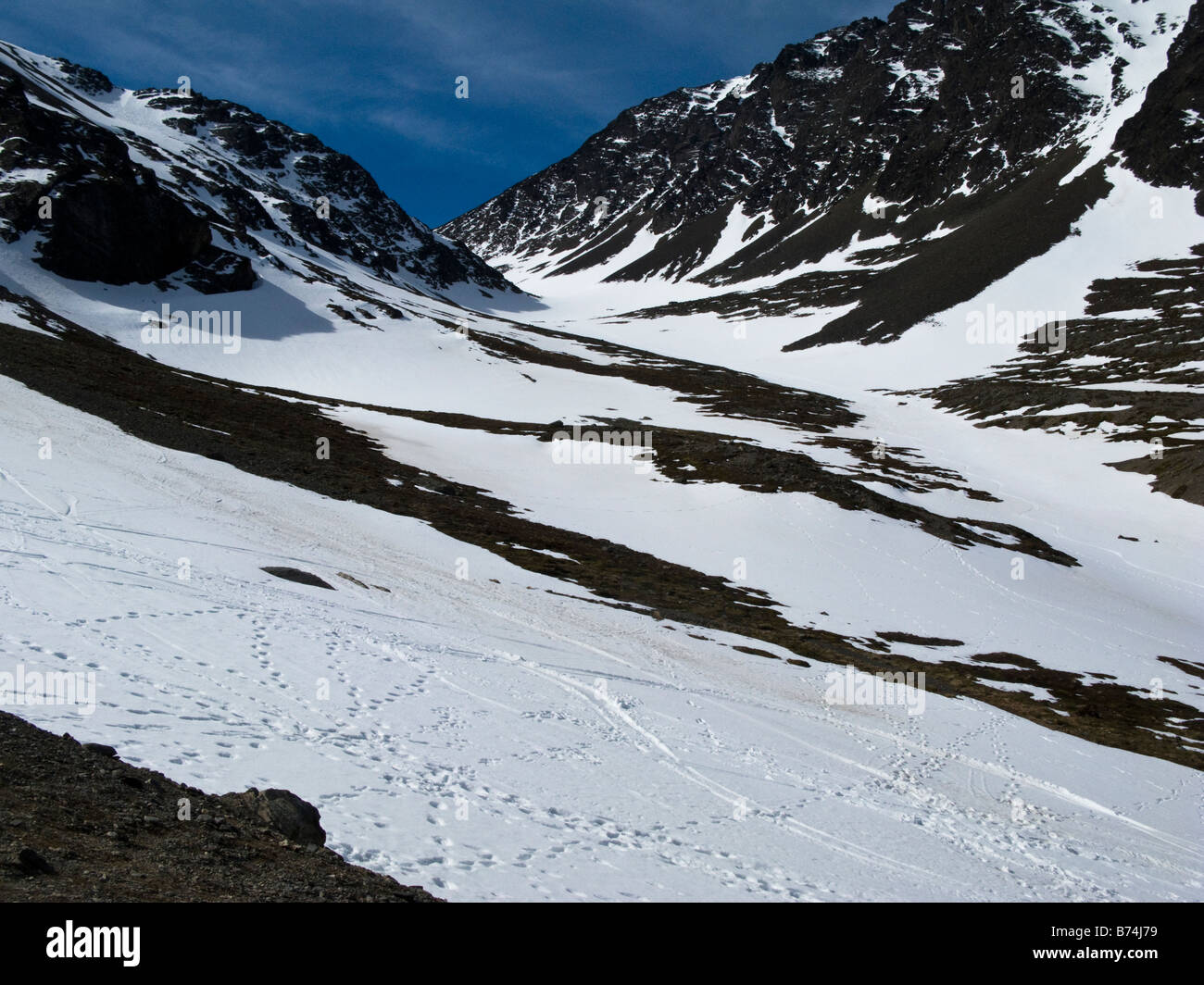 Glaciar Martial Ushuaia Tierra del Fuego Province Argentina Stock Photo