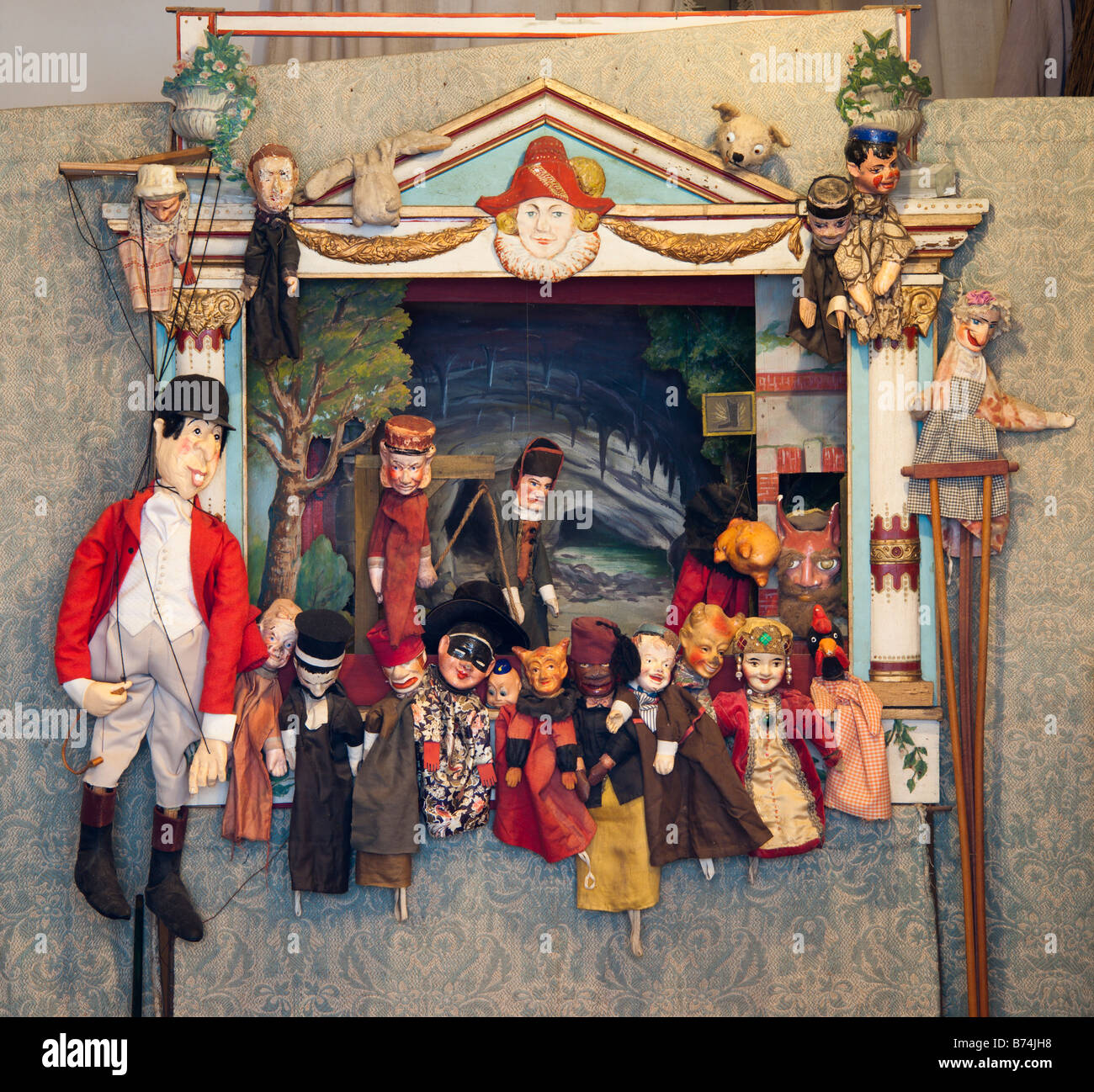 Mallorca Sa Granja country house puppet theatre with wooden