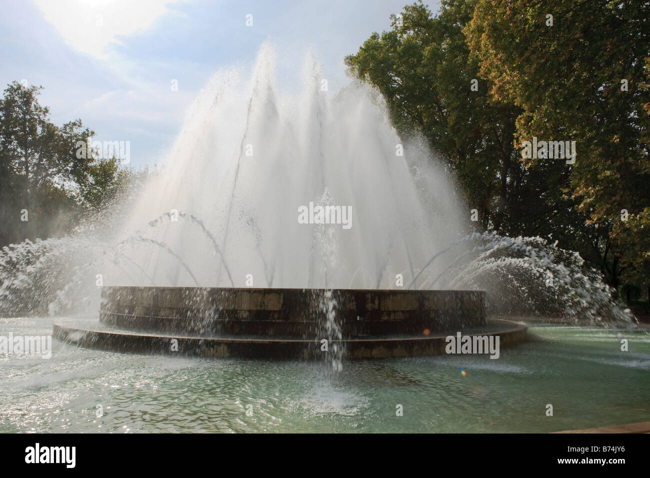 Water fountain on Margaret s Island Budapest Stock Photo Alamy