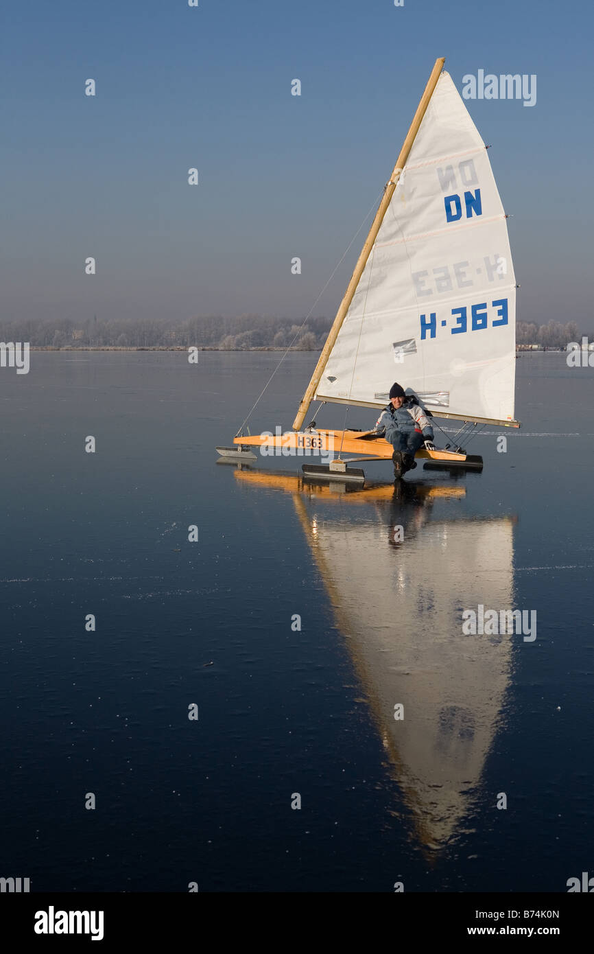ice sailer Stock Photo