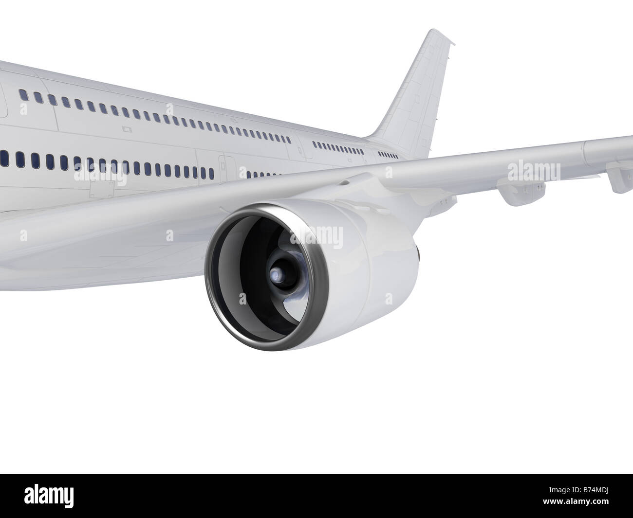 isolated big airplane on a white background Stock Photo - Alamy