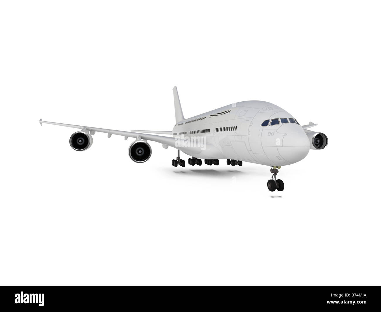 isolated big airplane on a white background Stock Photo - Alamy