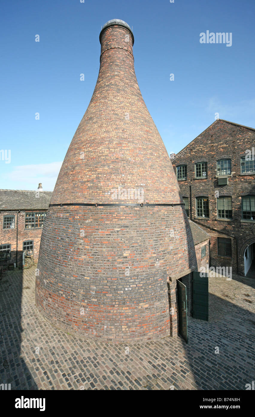 Preserved bottle oven or kiln at the Gladstone Pottery Museum, StokeonTrent, Staffs Stock
