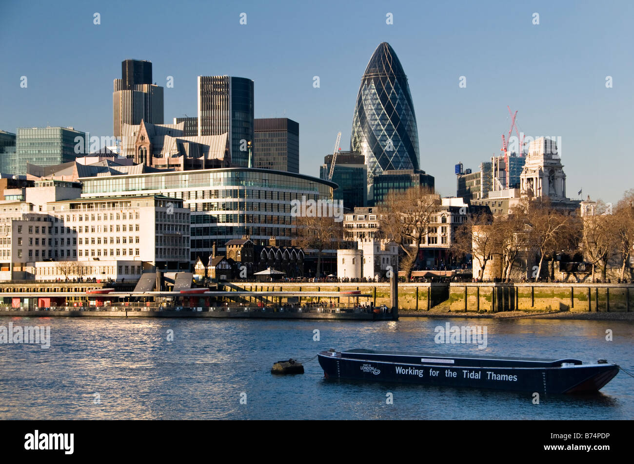 Modern buildings along The River Thames, London, UK Stock Photo Alamy