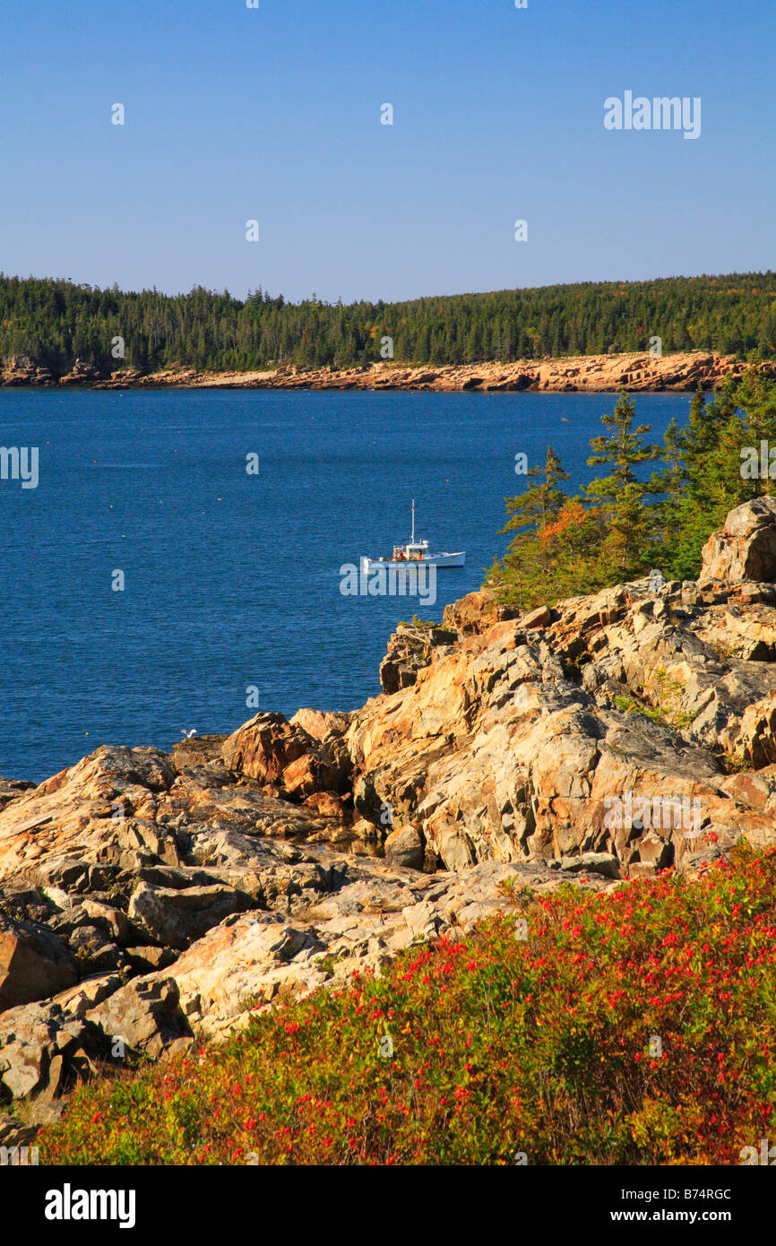 Lobster Boat Near Great Head, Great Head Trail, Acadia National Park