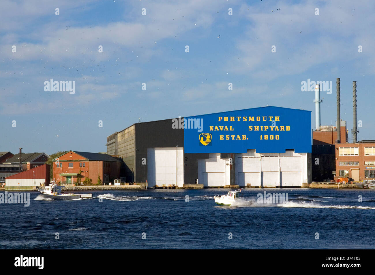 Portsmouth naval shipyard located on hires stock photography and