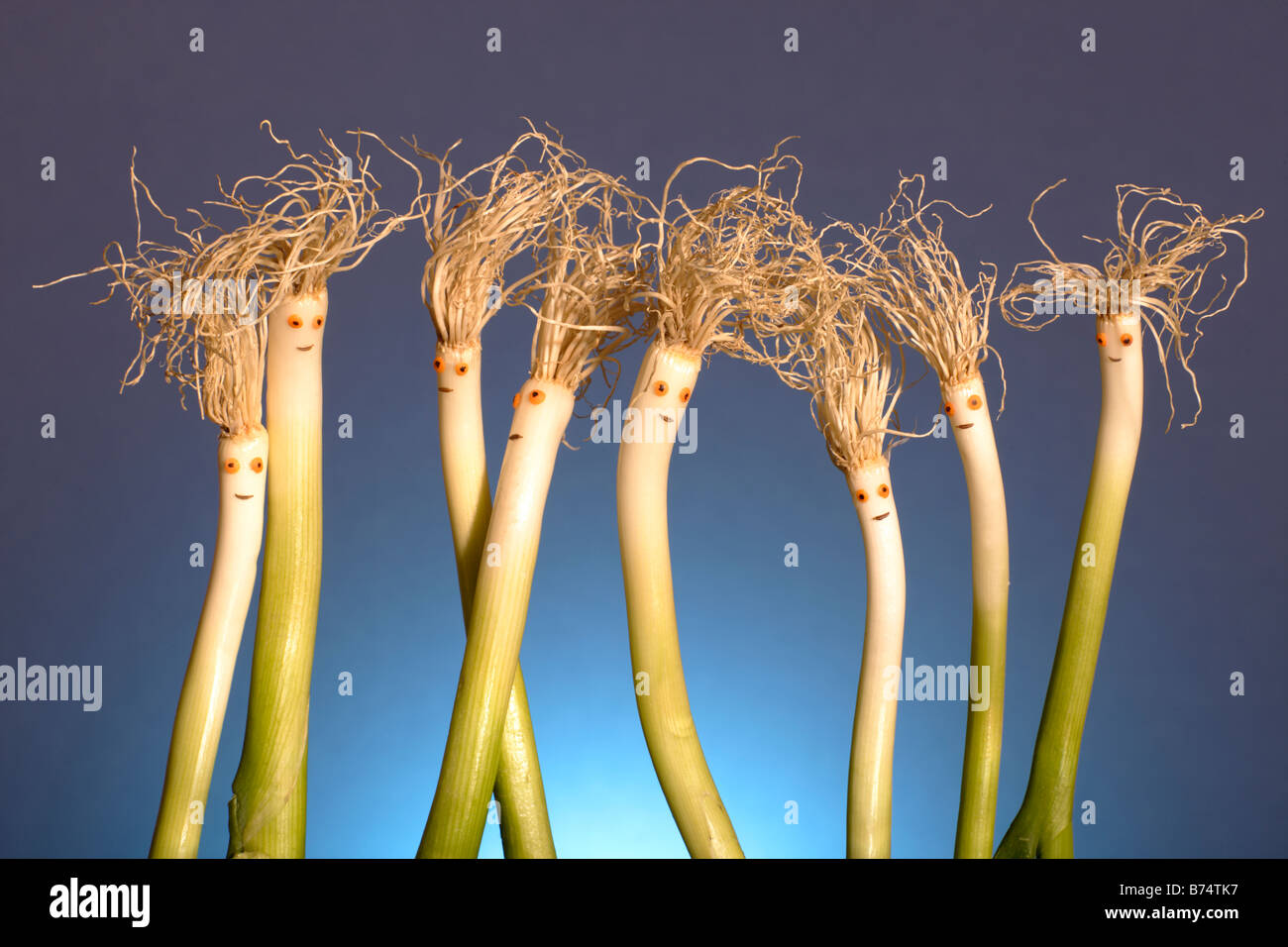 spring onion on party Stock Photo