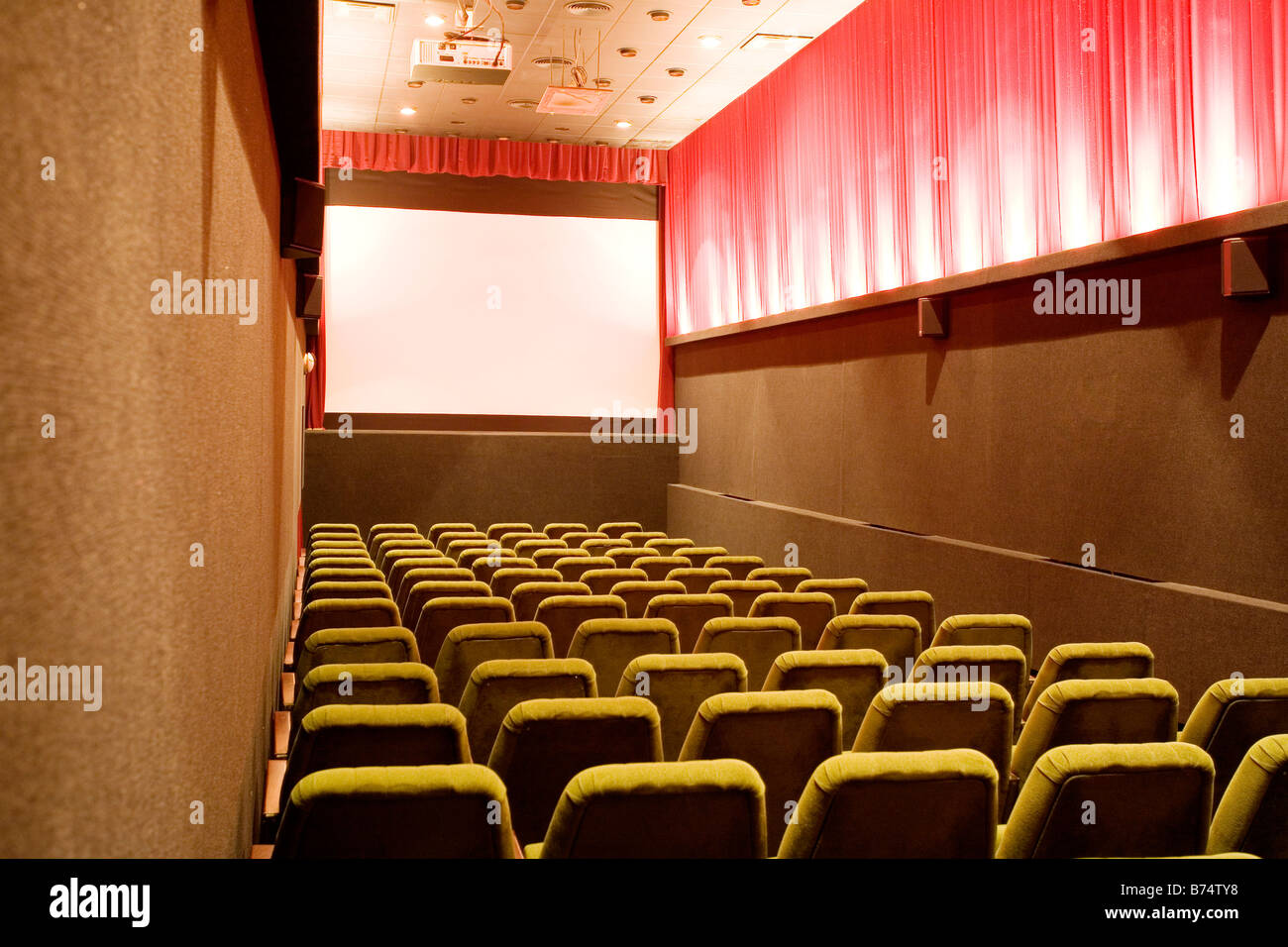 Empty Small Cinema Auditorium Stock Photo - Alamy