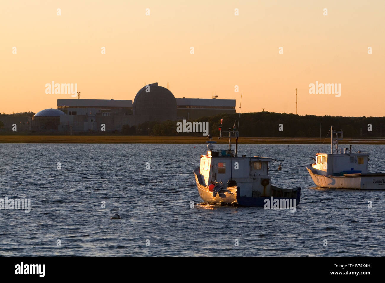 Seabrook Nuclear Power Plant located in Seabrook New Hampshire USA Stock Photo
