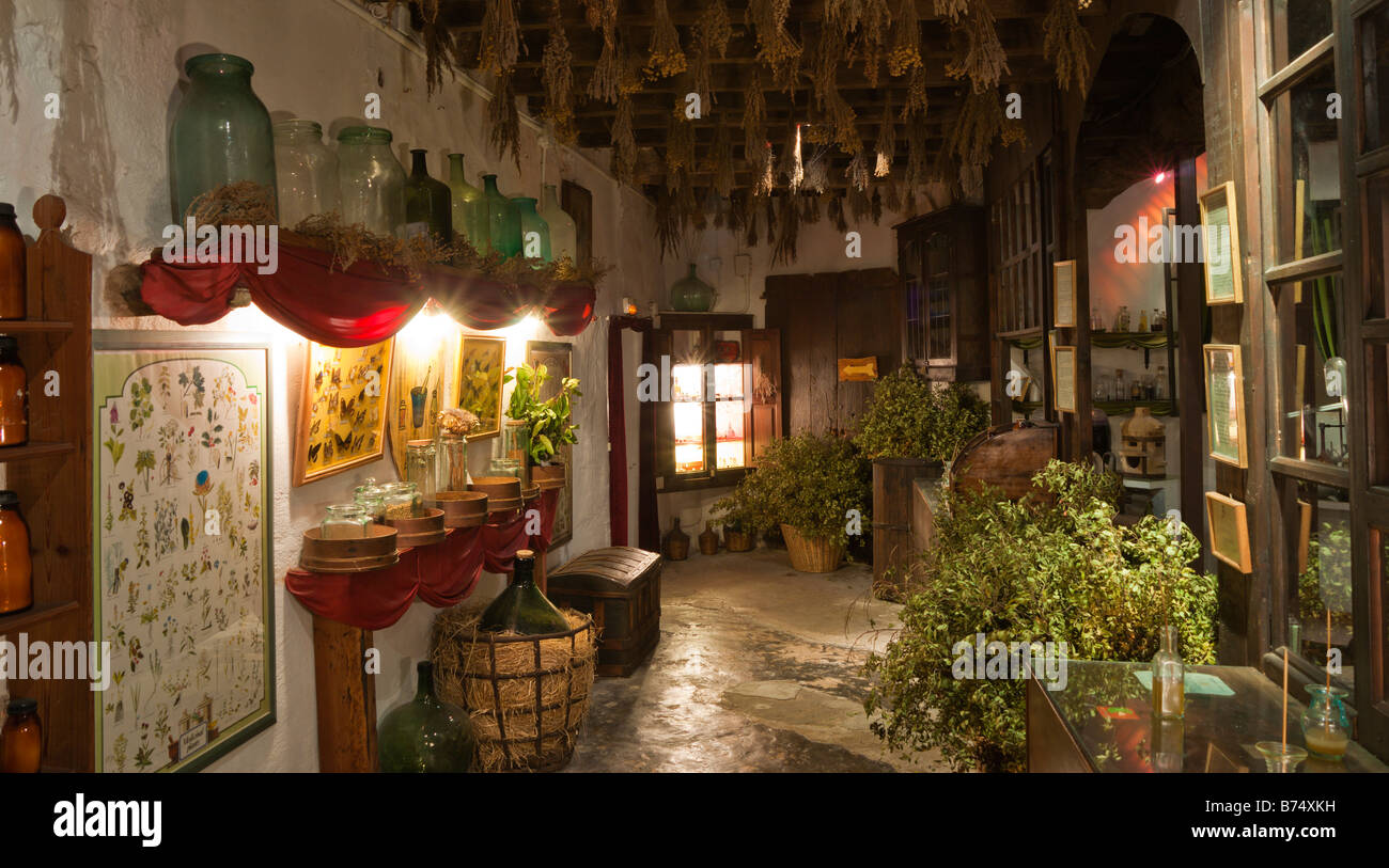 Mallorca Sa Granja country house apothecary laboratory with herbs and