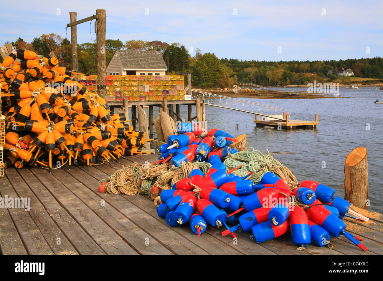 Harbor, Friendship, Maine, USA Stock Photo 21621812 Alamy