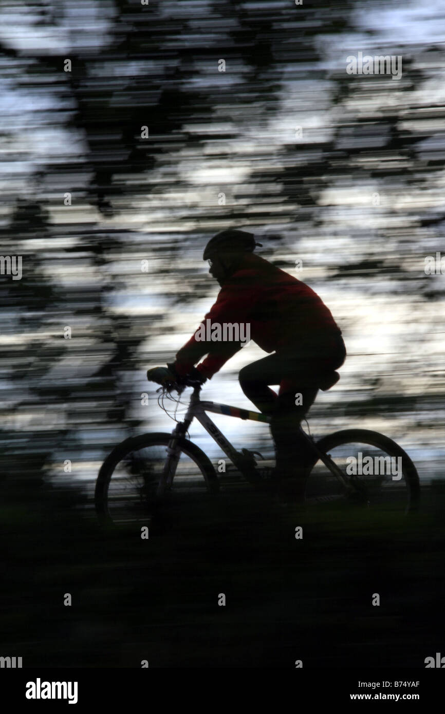 Someone Riding Fast Park morning light man on bike hi-res stock photography and images - Alamy