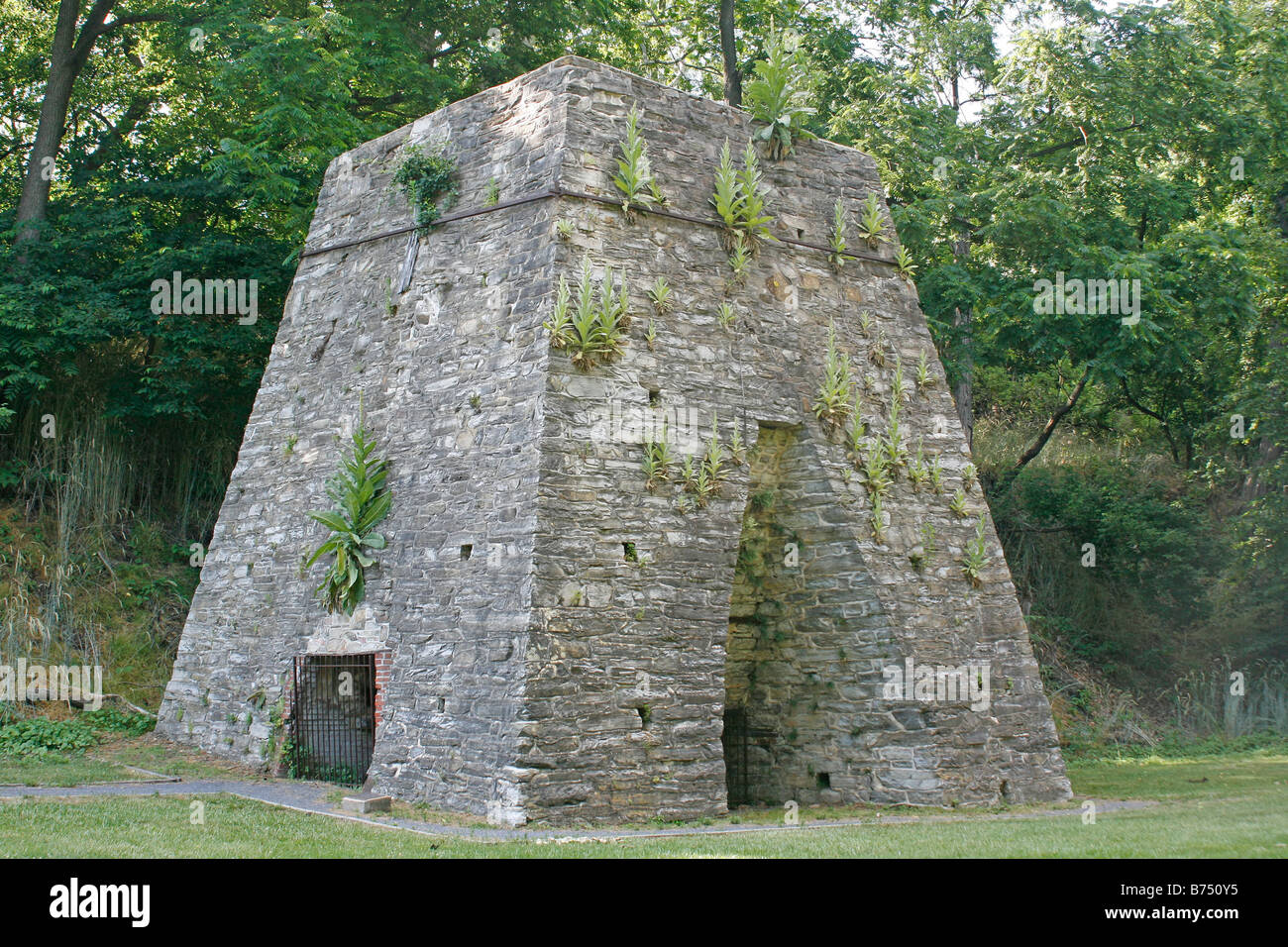 Historic Iron Furnace Stock Photo Alamy