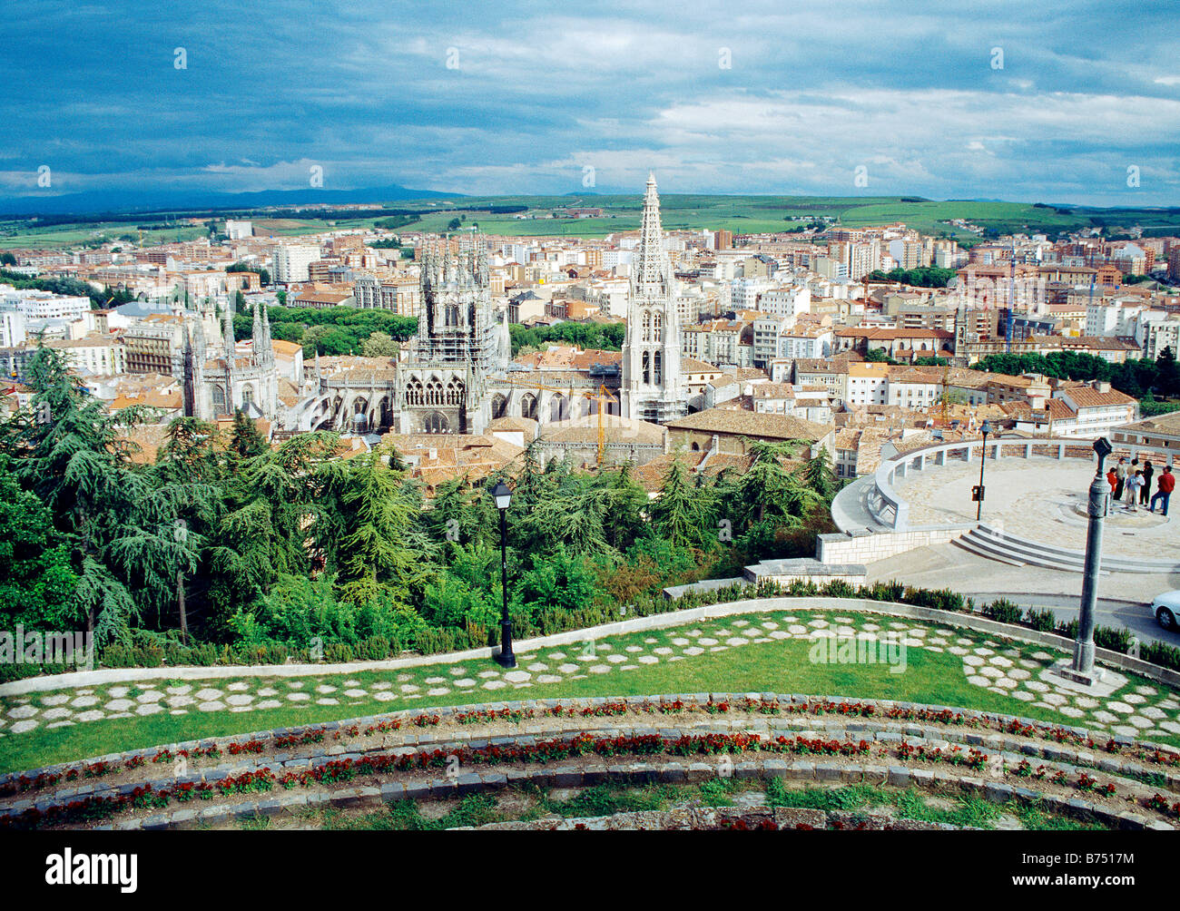 Overview. Burgos. Castile Leon. Spain. Stock Photo