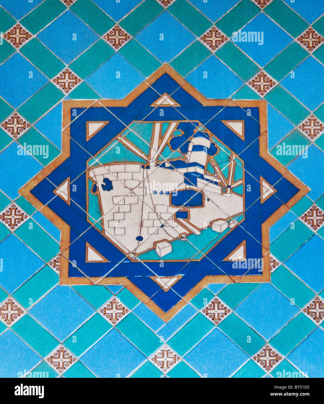 Close-up of tiles Stock Photo