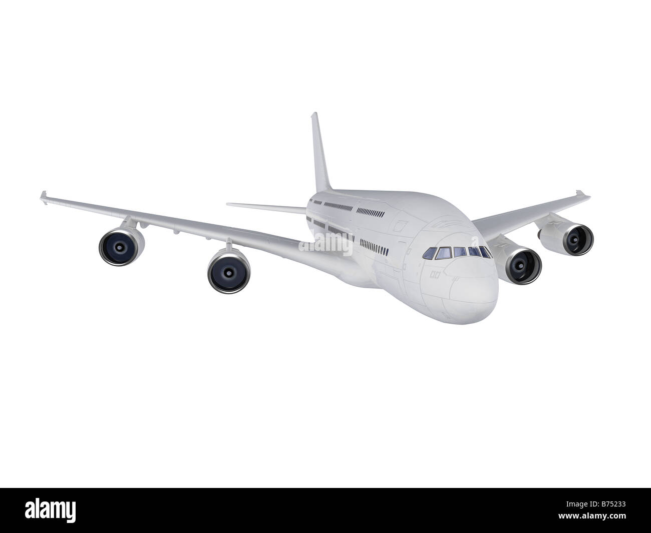 isolated big airplane on a white background Stock Photo - Alamy