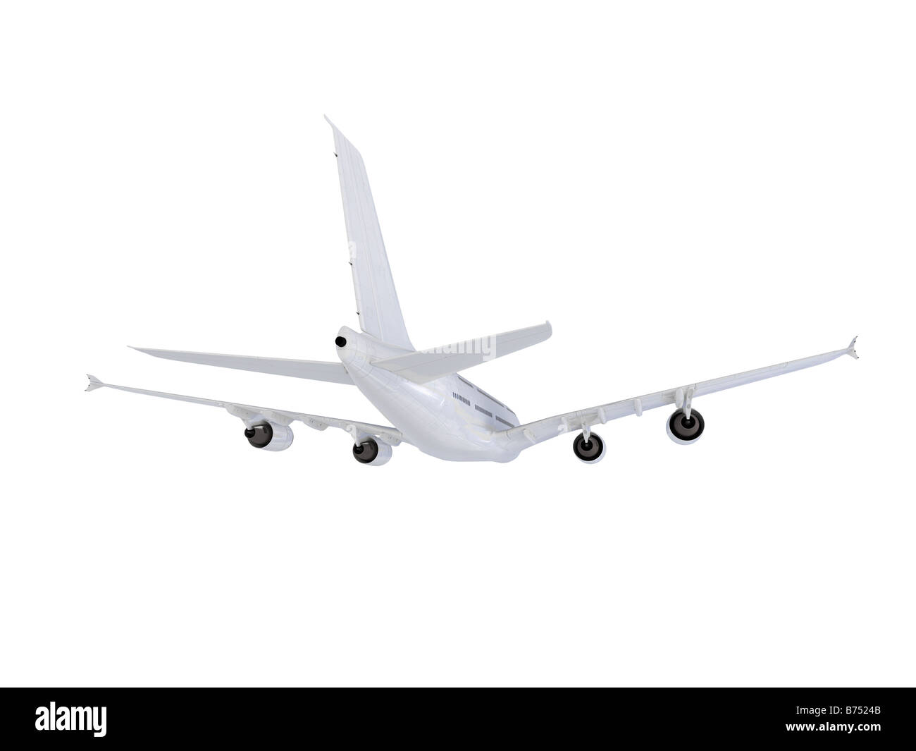 isolated big airplane on a white background Stock Photo - Alamy