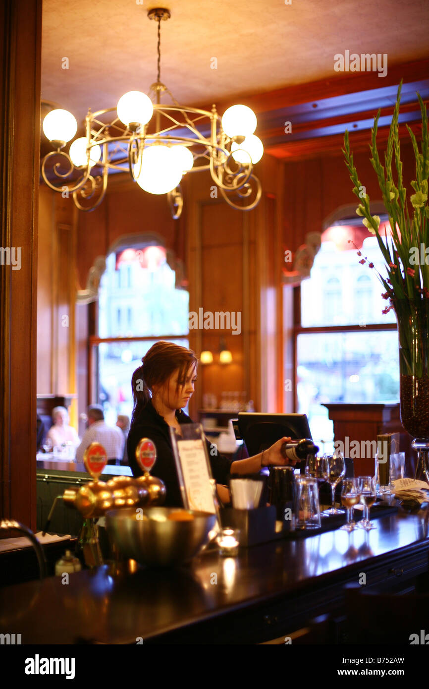 Grand Cafe in the Grand Hotel Oslo Stock Photo