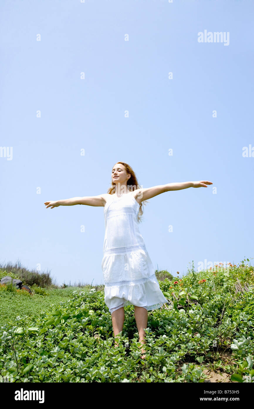 Hispanic young woman arms hi-res stock photography and images - Alamy