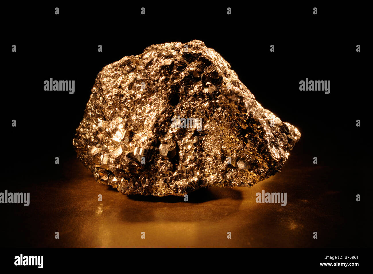 Iron Pyrite Fools Gold Stock Photo