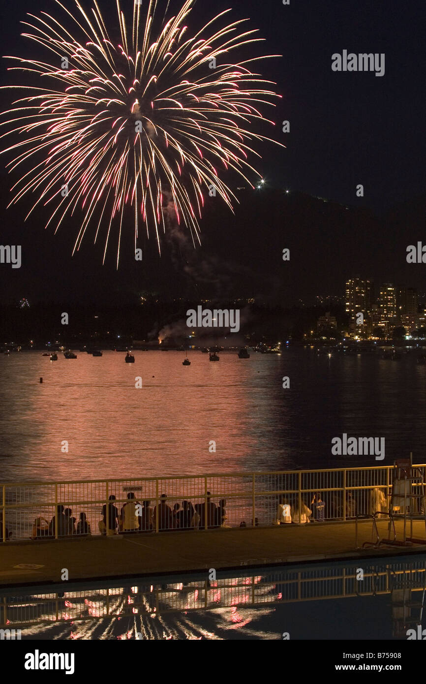 Fireworks, Vancouver, BC, Canada Stock Photo Alamy