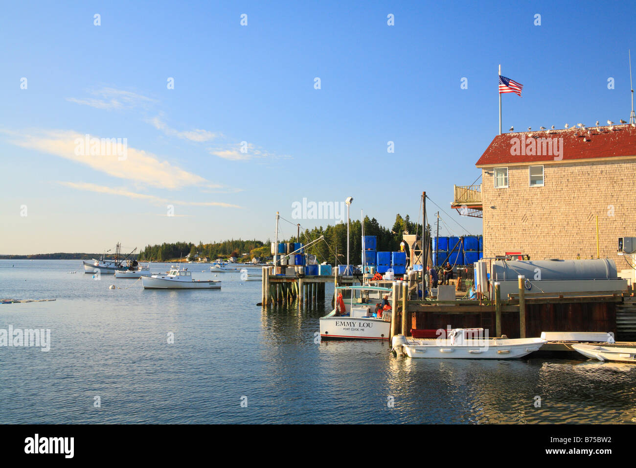 Harbor, Port Clyde, Maine, USA Stock Photo Alamy